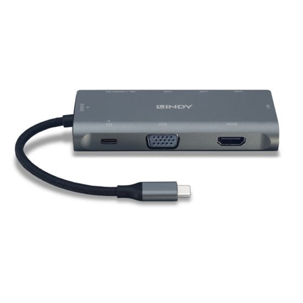Lindy DST-Mini Plus, USB-C Laptop Mini Docking Station